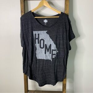 State of Mind Georgia Gray Graphic T-Shirt